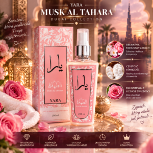 MYSTIC Musk Al Tahara – Dubai Perfumy Arabskie Mleczko do Ciała Nawilżające 200 ml