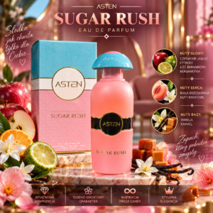 ASTEN SUGAR RUSH – Dubai Perfumy Arabskie Damskie Owocowo-Słodkie 100 ml