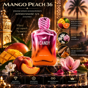 ICANDY Mango Peach 36 Dubai Perfumy Arabskie Damskie Owocowo Kwiatowe