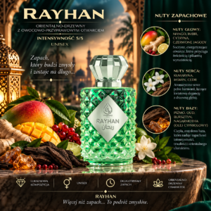 MAWWAL RAYHAN Dubai Perfumy Arabskie Unisex Orientalno-Drzewne 100 ml