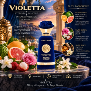 ANFAR VIOLETTA Dubai Perfumy Arabskie Damskie Cytrusowo-Kwiatowe 100 ml