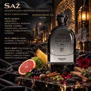 MAWWAL SAŻ – Dubai Perfumy Arabskie Męskie Aromatyczno-Drzewno-Orientalne