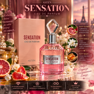 ASTEN SENSATION – Dubai Perfumy Arabskie Damskie Kwiatowo-Orientalne 100 ml