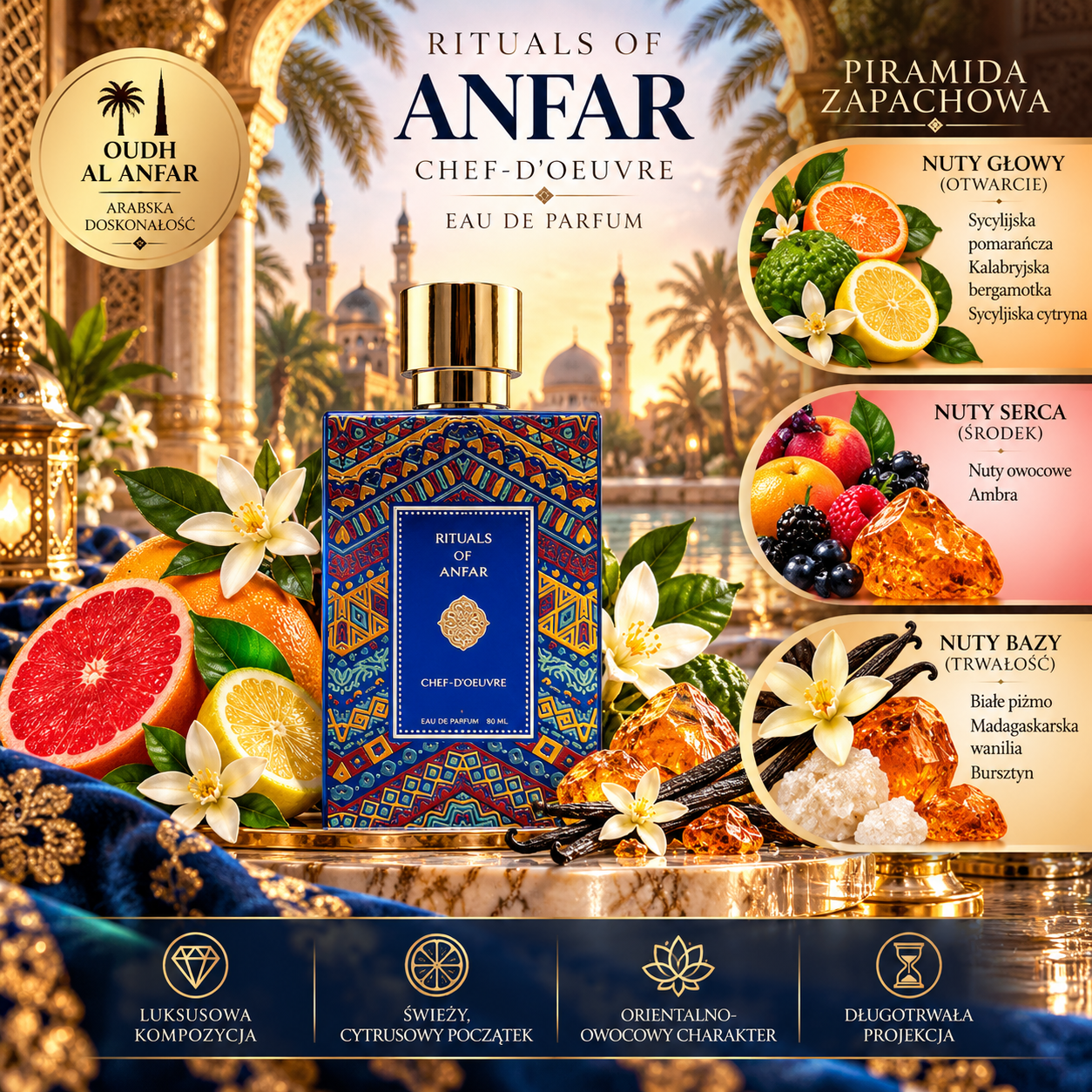 Anfar Rituals of Anfar Chef-d'Oeuvre Eau de Parfum 80 ml Anfar Rituals of Anfar Chef-d'Oeuvre Eau de Parfum 80 ml